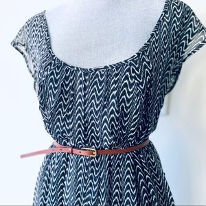 Patterson J Kincaid PJK mini dress blue boho small